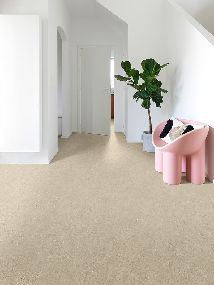 Kamerbreed vinyl in een interieur