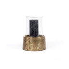 De Croco Kaarsenhouder met Glas - Messing - L — Bazar Bizar, foto 5