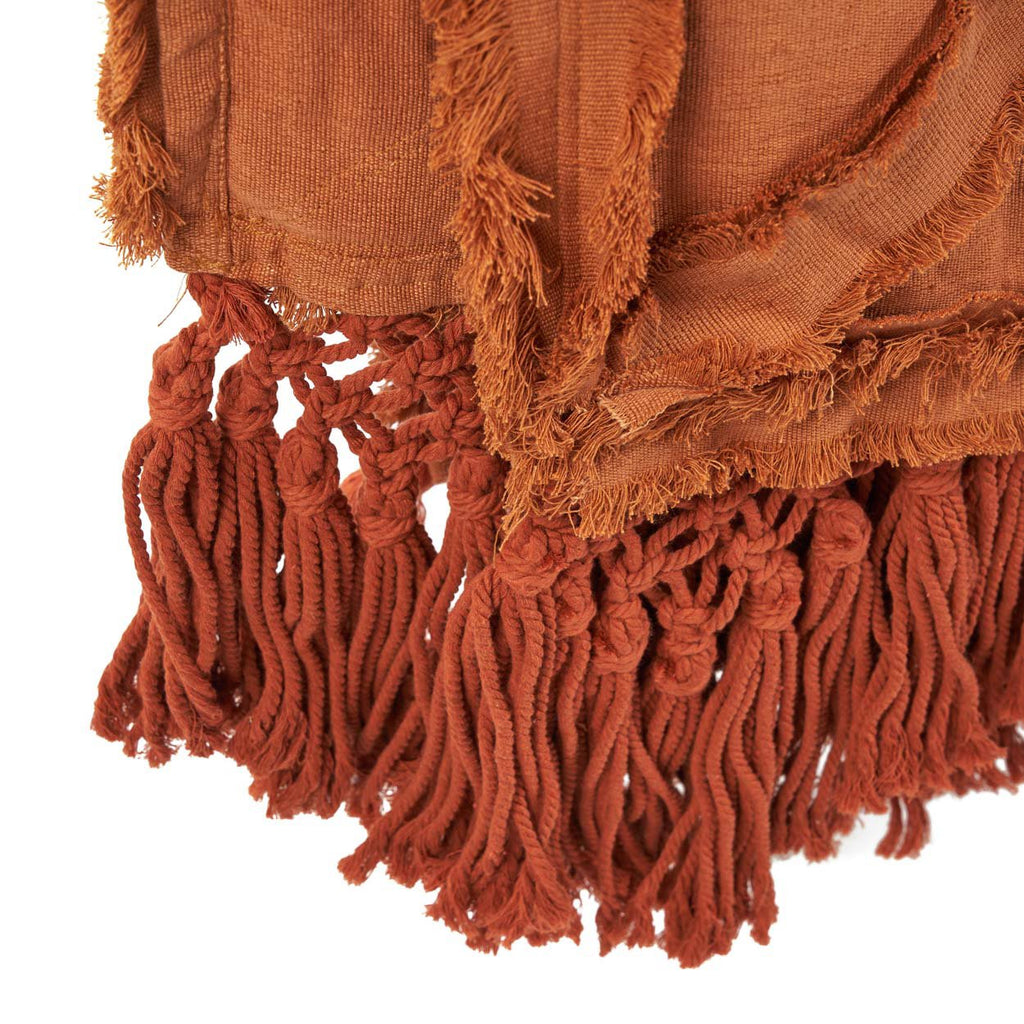 De Berber-bedsprei - Terracotta — Bazar Bizar, foto 7