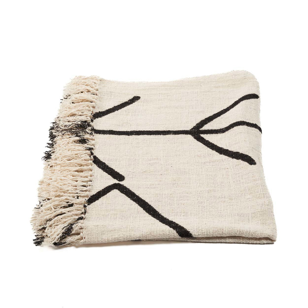 The Evil Eye Bedsprei - Natuurlijk Zwart — Bazar Bizar, foto 8