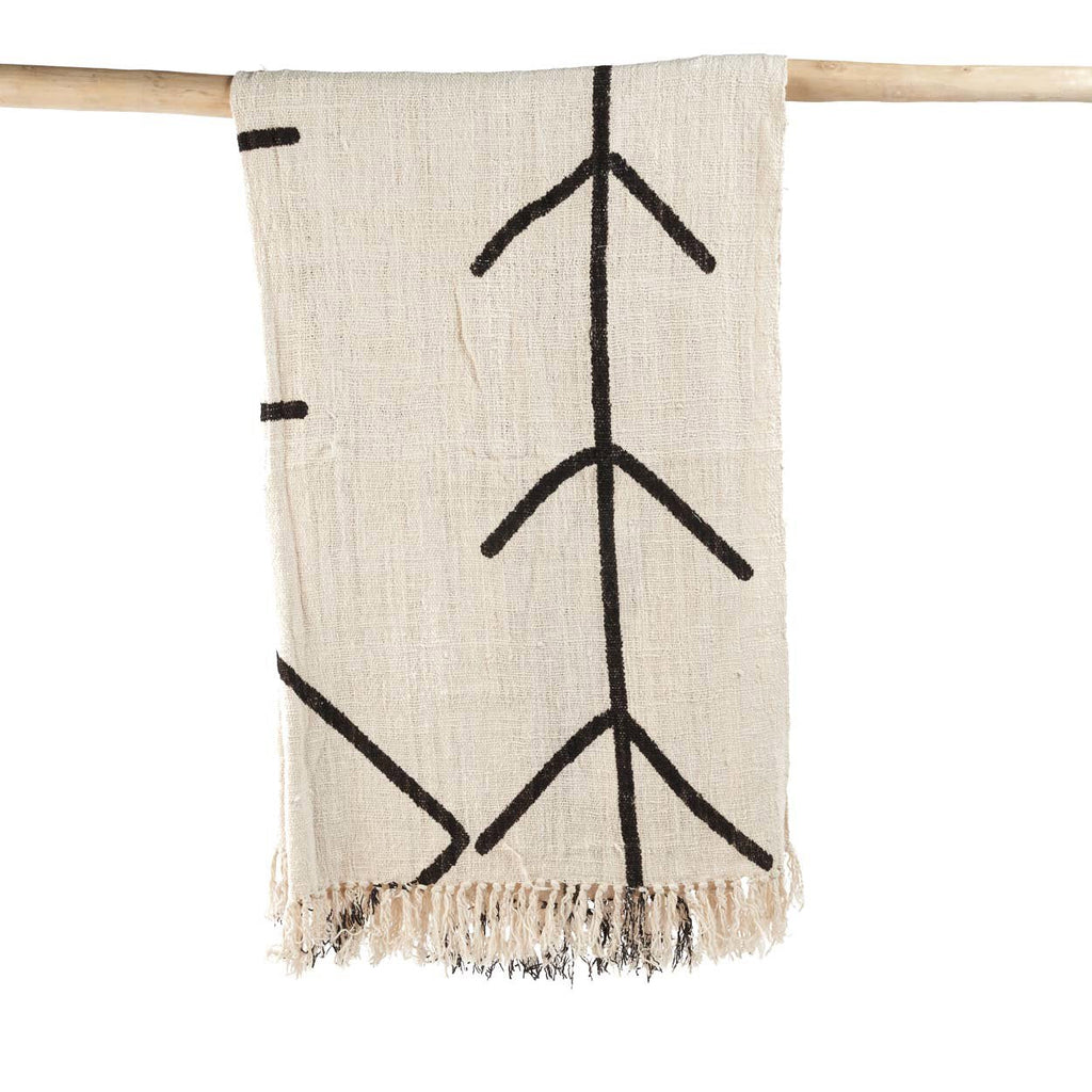 The Evil Eye Bedsprei - Natuurlijk Zwart — Bazar Bizar, foto 7