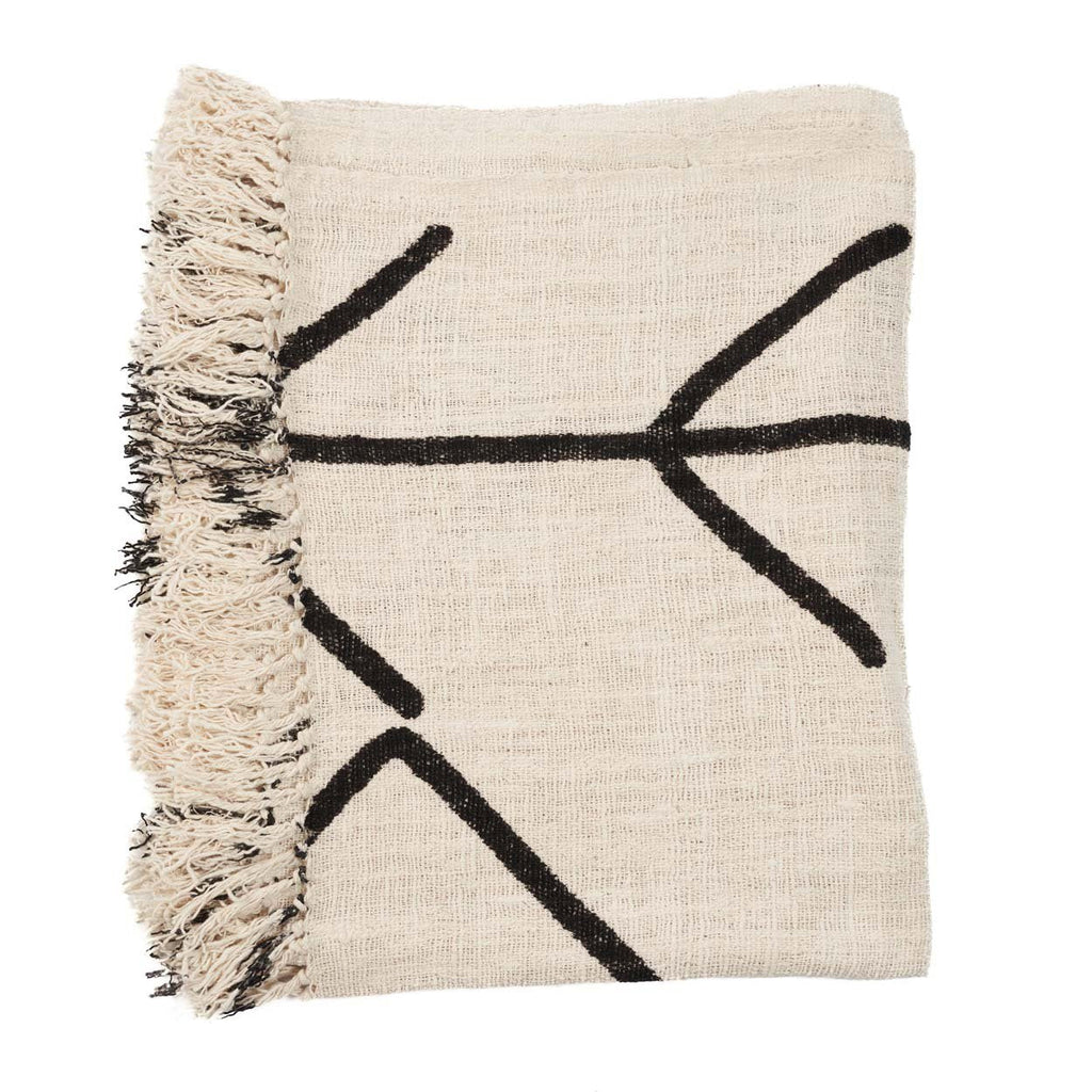 The Evil Eye Bedsprei - Natuurlijk Zwart — Bazar Bizar, foto 9