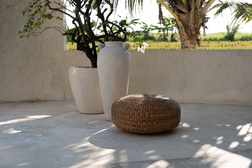 De Hyacint Poef - Naturel - M — Bazar Bizar, foto 4