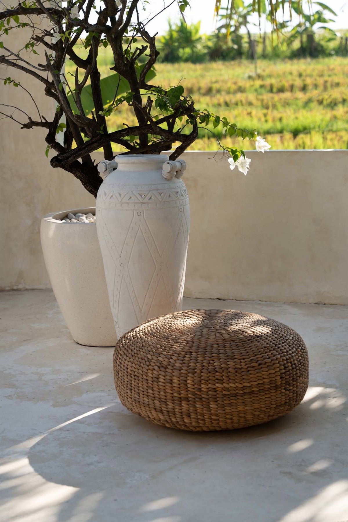 De Hyacint Poef - Naturel - M — Bazar Bizar, foto 2