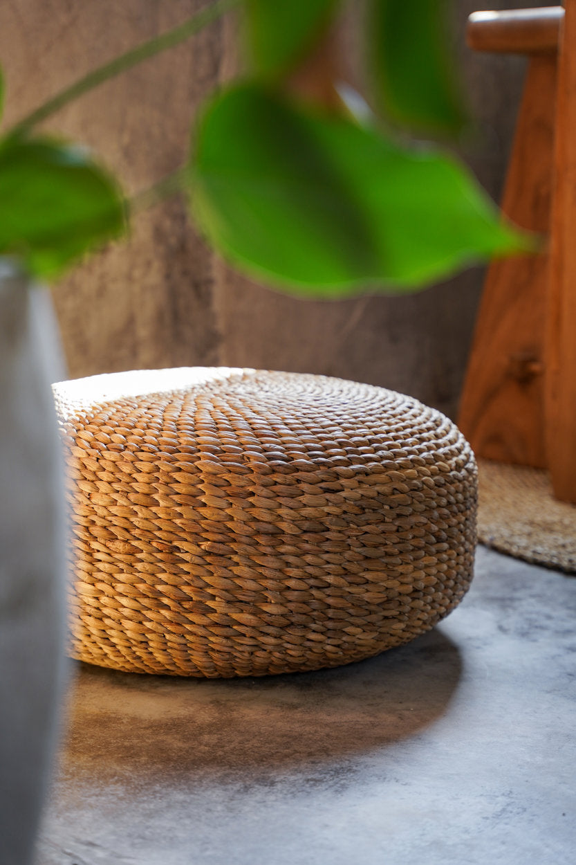 De Hyacint Poef - Naturel - M — Bazar Bizar, foto 3