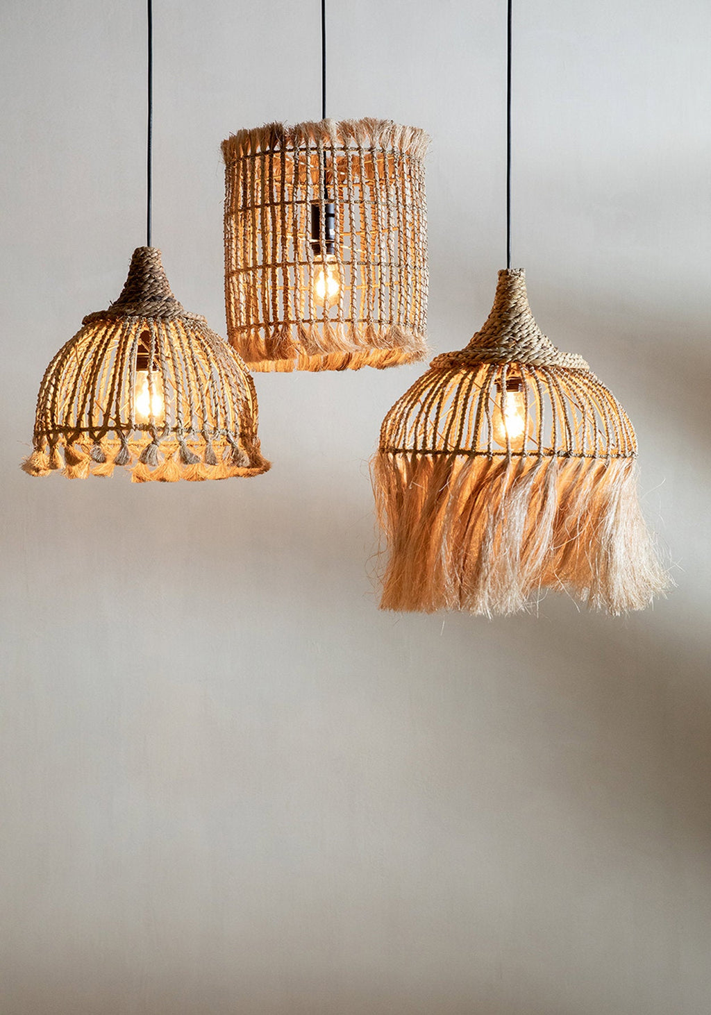 De Abaca Kwastjehanger - Naturel - S — Bazar Bizar, foto 3