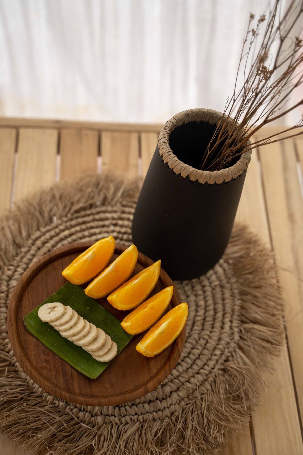 De Zeegras Raffia Placemat - Naturel — Bazar Bizar, foto 2