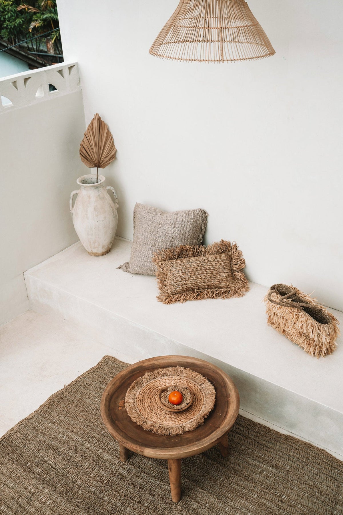 De Zeegras Raffia Placemat - Naturel — Bazar Bizar, foto 3