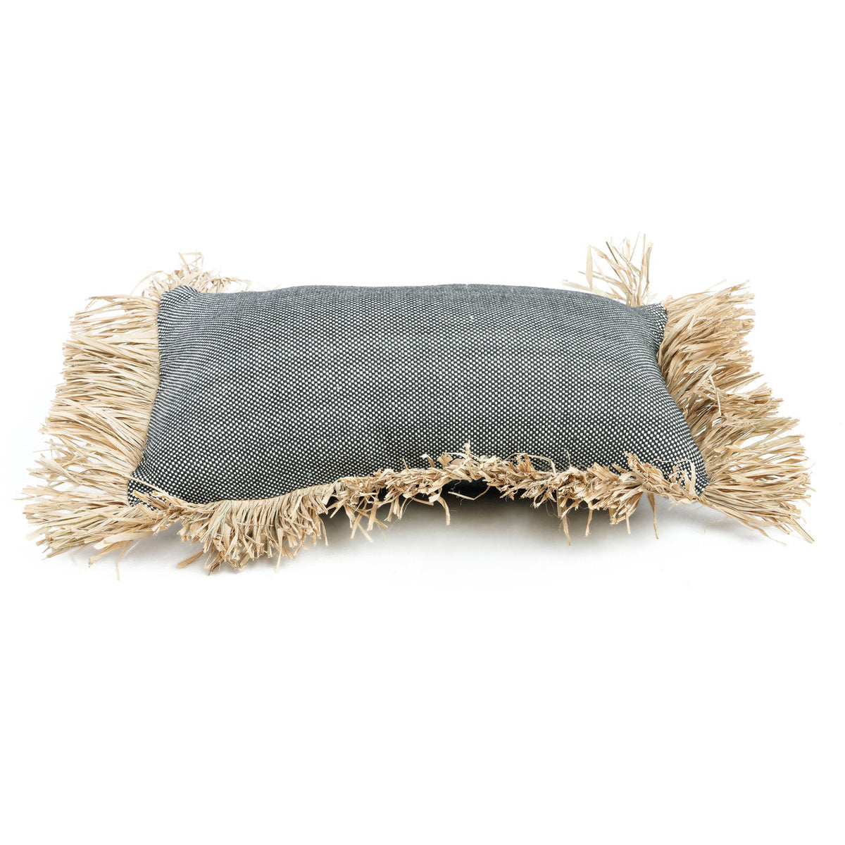 De Katoenen Bonita Kussenhoes - Naturel Zwart - 30x50 — Bazar Bizar, foto 6