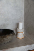 De Serene Kaarsenhouder - Beton Naturel - L — Bazar Bizar, foto 3
