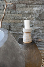 De Serene Kaarsenhouder - Beton Naturel - L — Bazar Bizar, foto 2