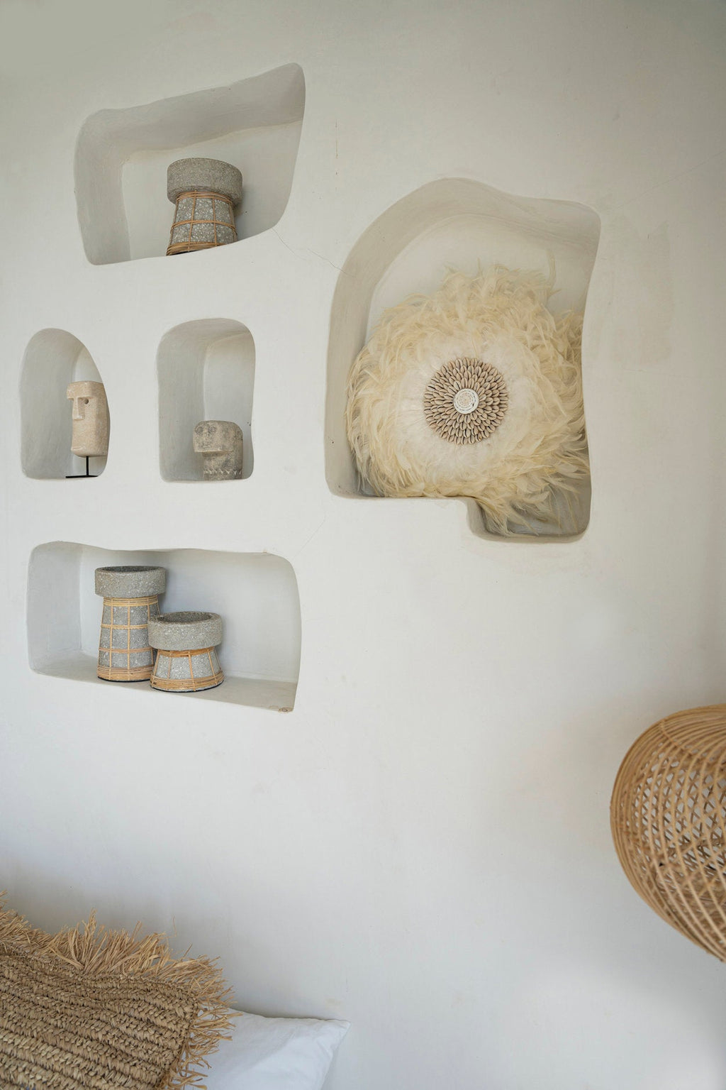 De Serene Kaarsenhouder - Beton Naturel - L — Bazar Bizar, foto 4