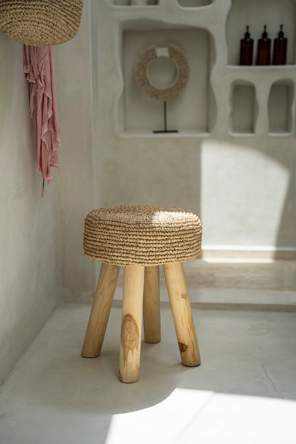 De Raffia Kruk - Natuurlijk — Bazar Bizar, foto 3