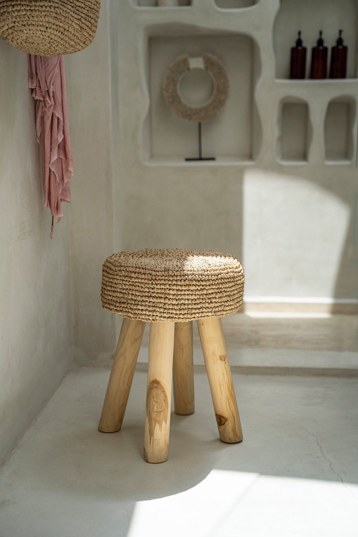 De Raffia Kruk - Natuurlijk — Bazar Bizar, foto 3