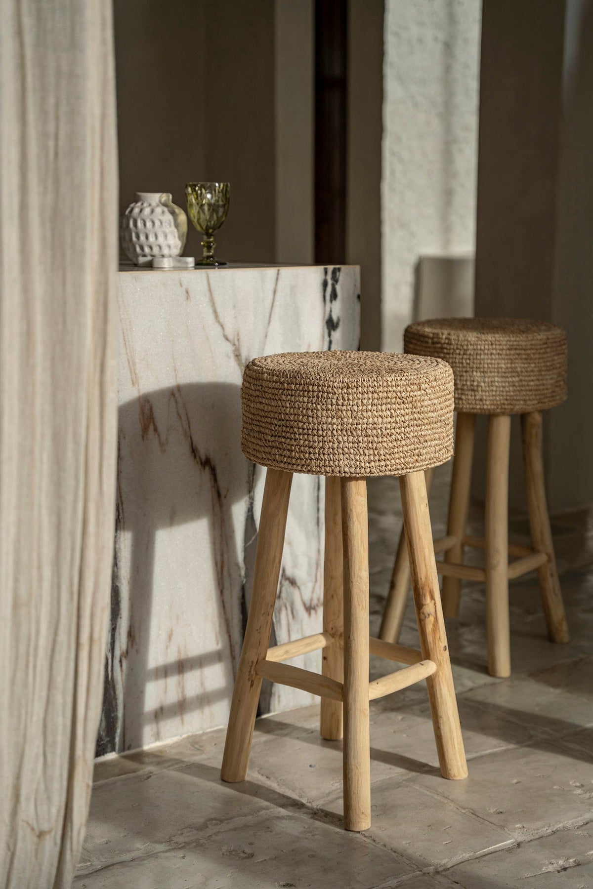 De Raffia-barkruk — Bazar Bizar, foto 5