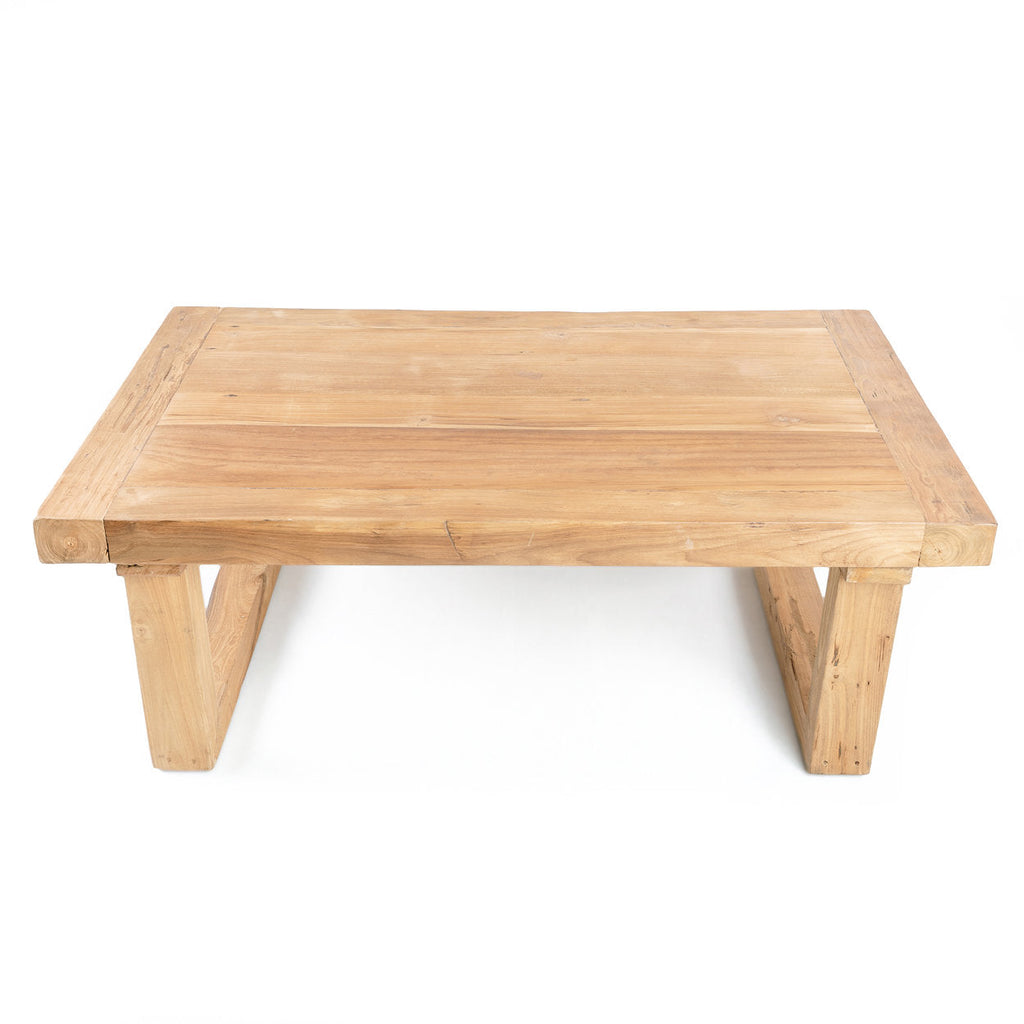 De teruggewonnen teakhouten salontafel - naturel — Bazar Bizar, foto 6