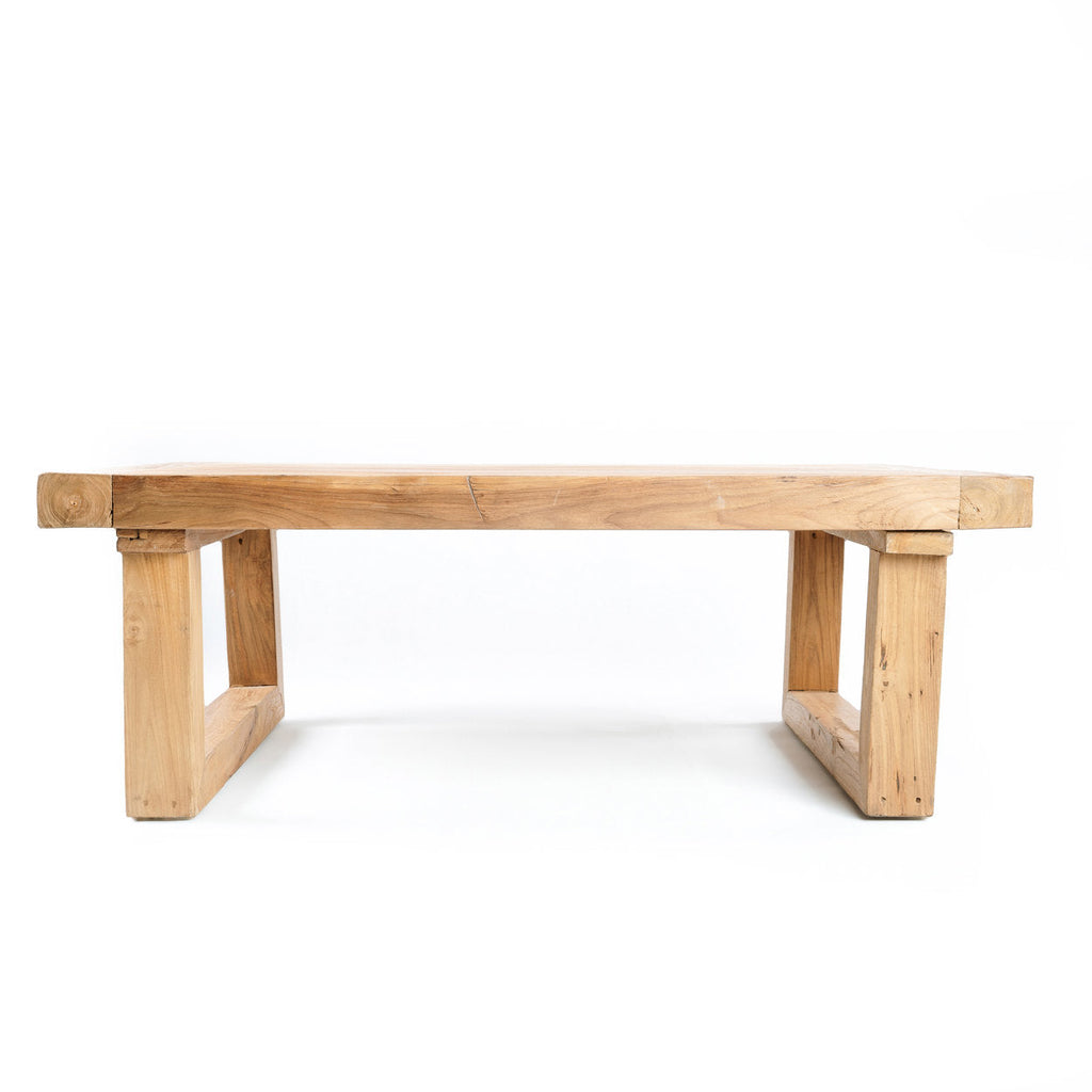 De teruggewonnen teakhouten salontafel - naturel — Bazar Bizar, foto 5