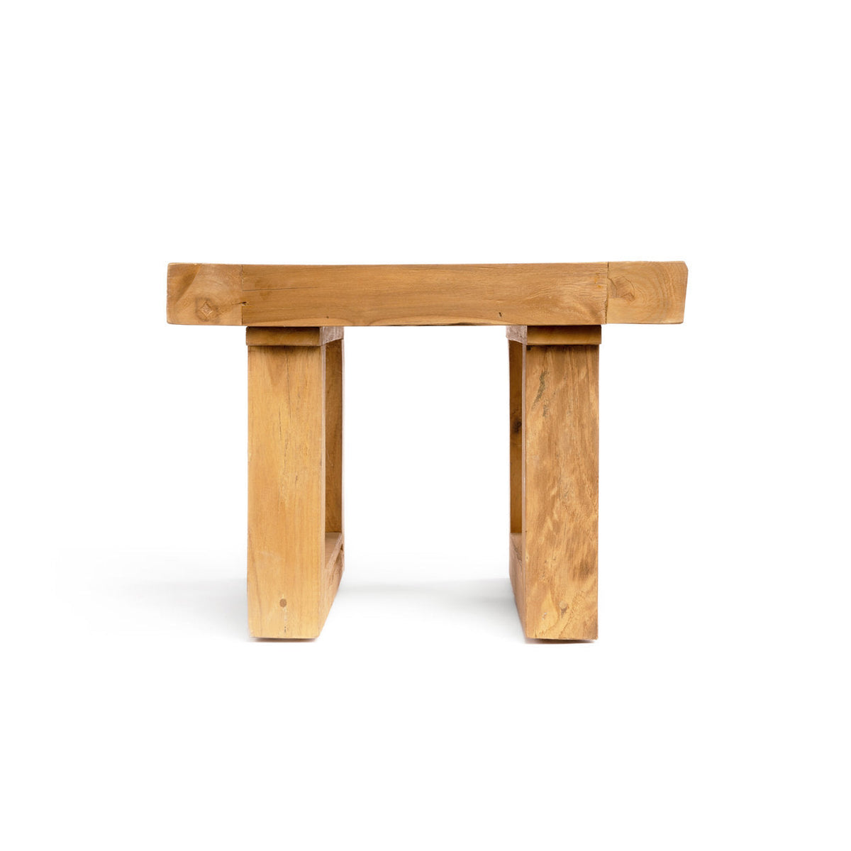 De bijzettafel van gerecycled teakhout - naturel — Bazar Bizar, foto 7