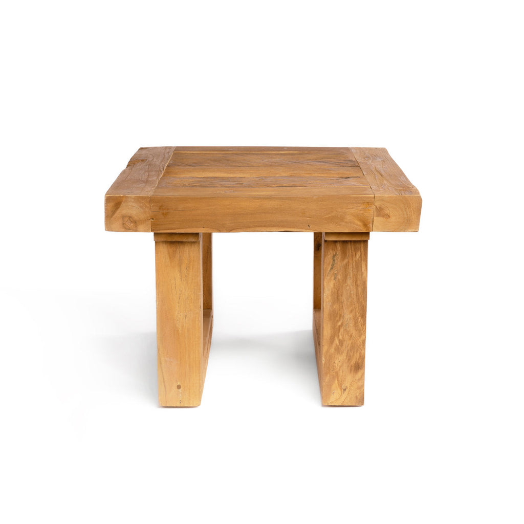 De bijzettafel van gerecycled teakhout - naturel — Bazar Bizar, foto 8