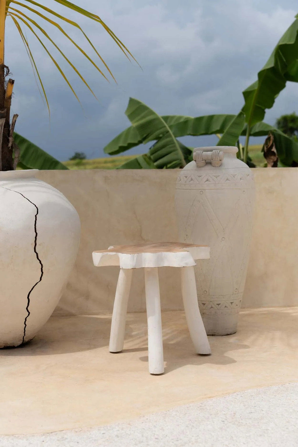 De organische bijzettafel - natuurlijk wit — Bazar Bizar, foto 5