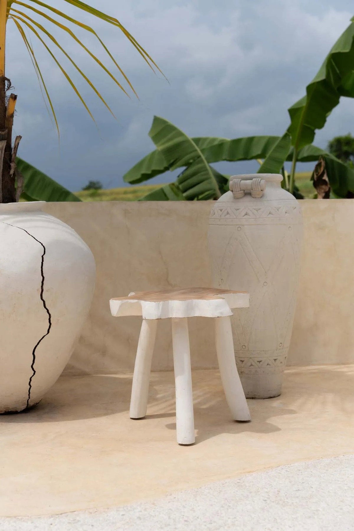 De organische bijzettafel - natuurlijk wit — Bazar Bizar, foto 5
