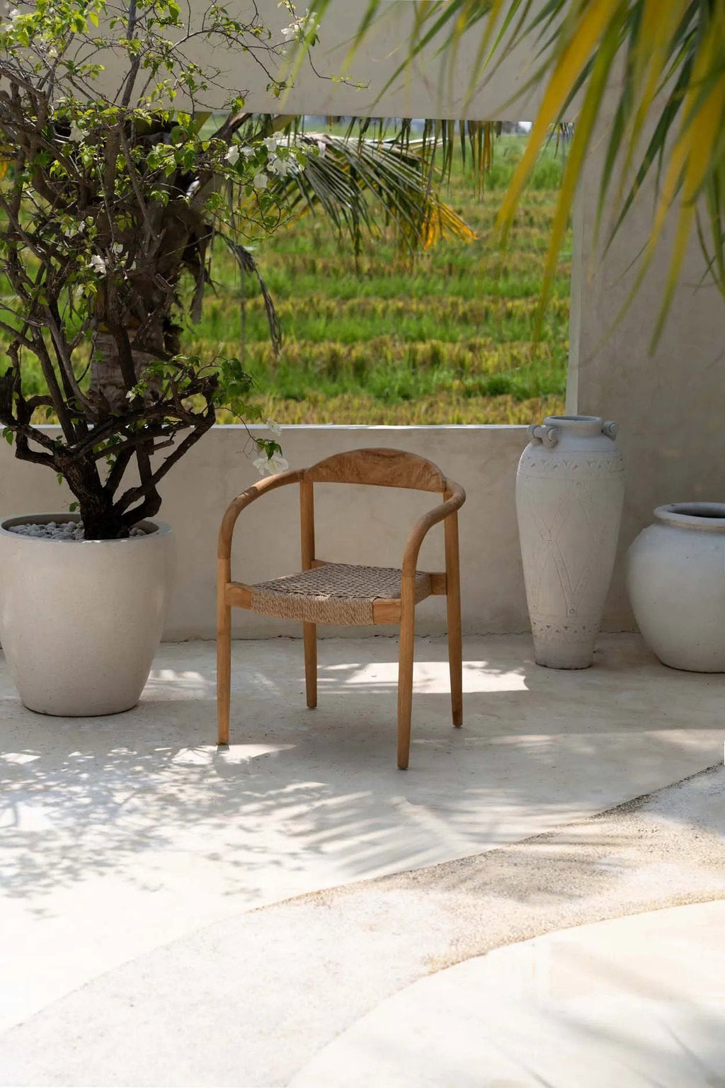 De Amaya Eetkamerstoel - Naturel - Buiten — Bazar Bizar, foto 4