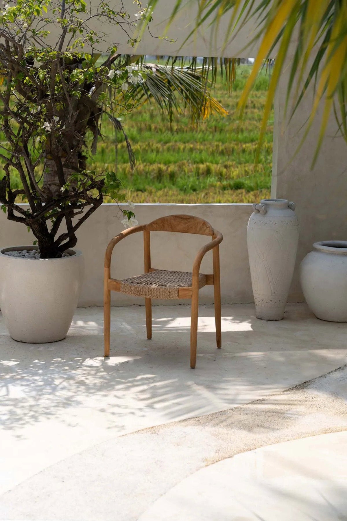De Amaya Eetkamerstoel - Naturel - Buiten — Bazar Bizar, foto 4