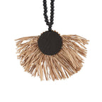 De Raffia Mahkota Kwastje - Natuurlijk Zwart — Bazar Bizar, foto 4