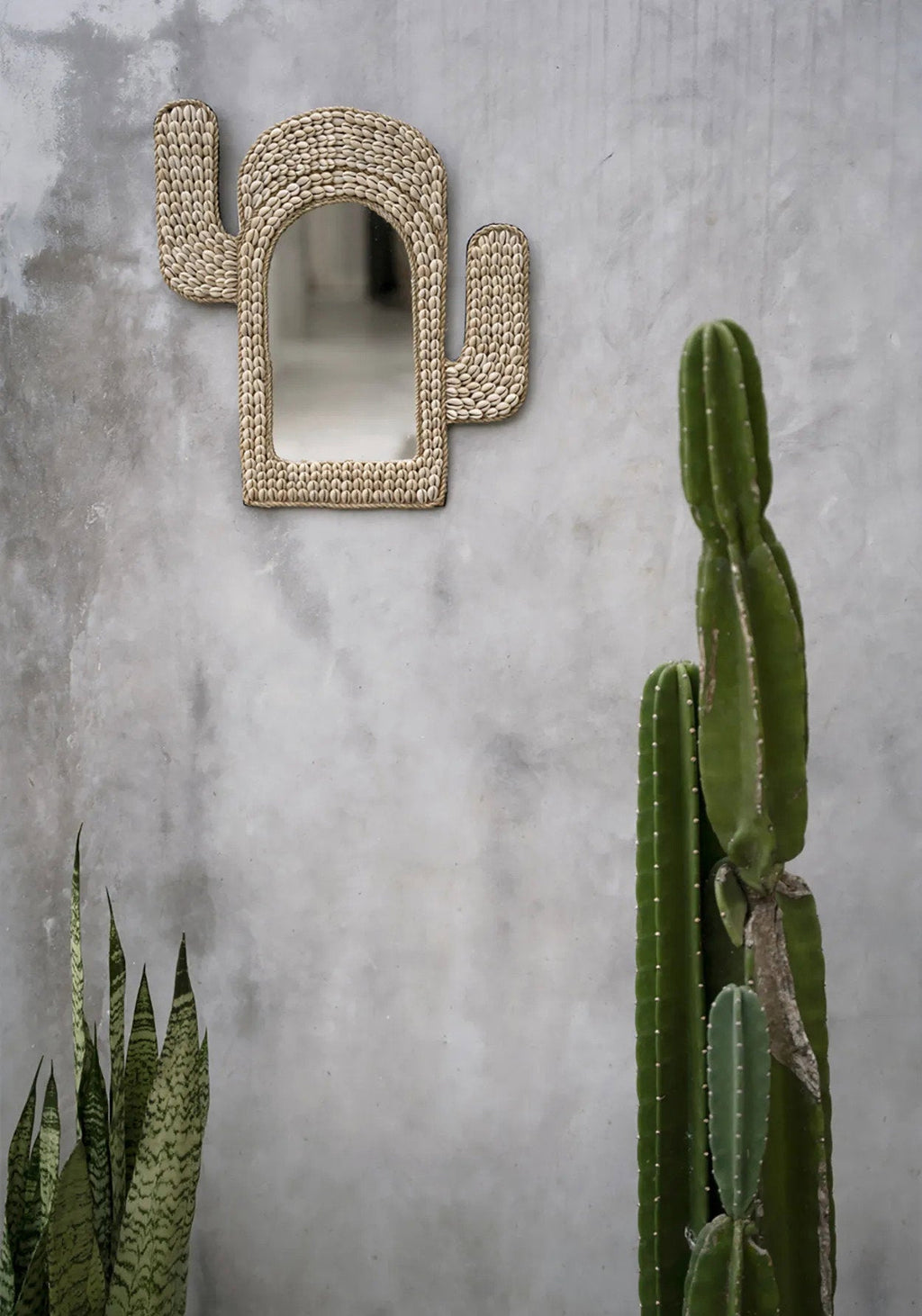 De Cactusschelpspiegel - Wit — Bazar Bizar, foto 4