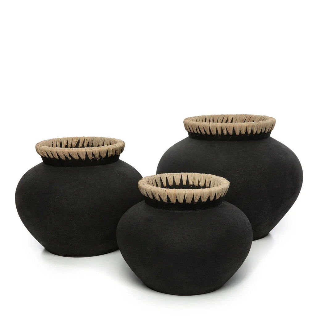 De Styly Vaas - Zwart Naturel - S — Bazar Bizar, foto 7