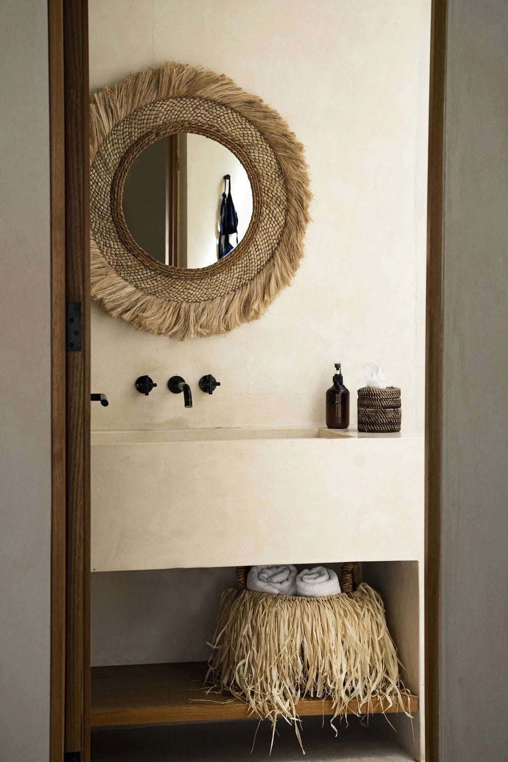 De Raffia-mand - M — Bazar Bizar, foto 2