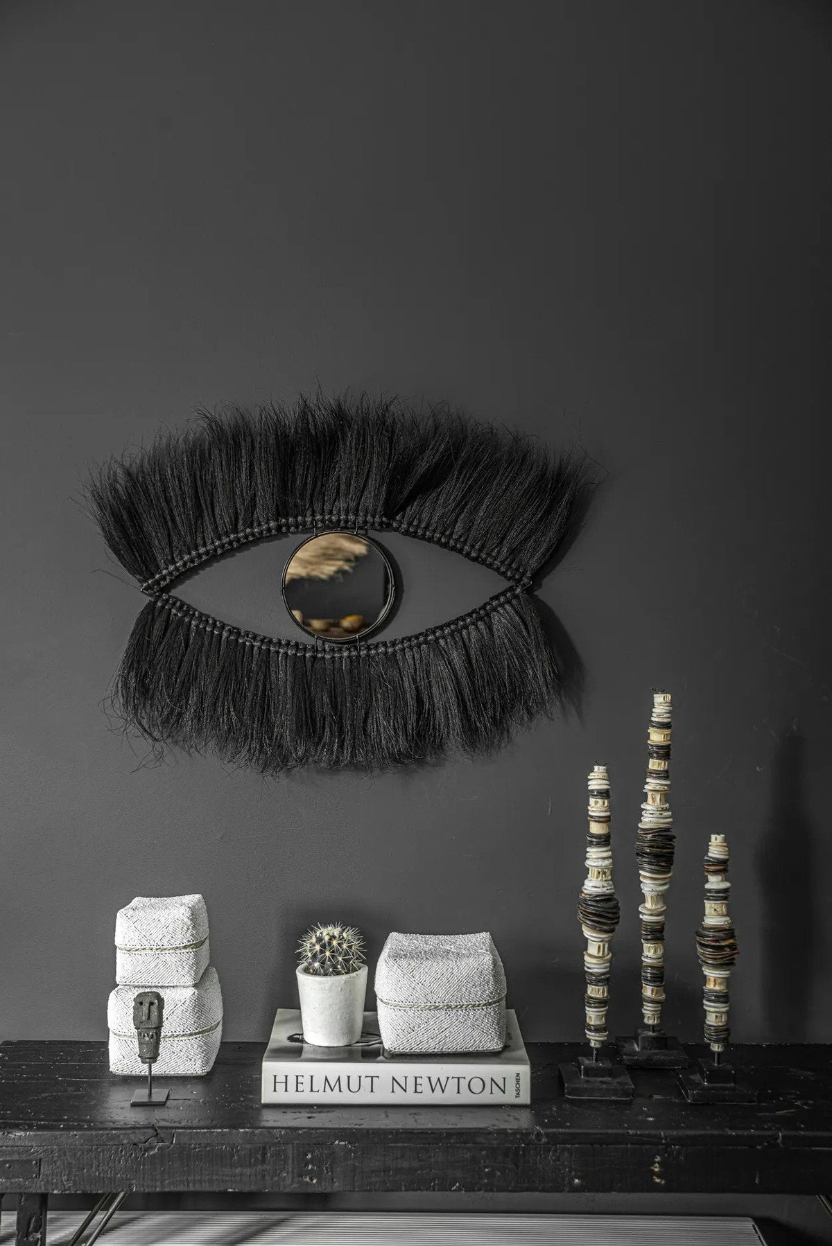 De Black Eye-spiegel - Zwart — Bazar Bizar, foto 3
