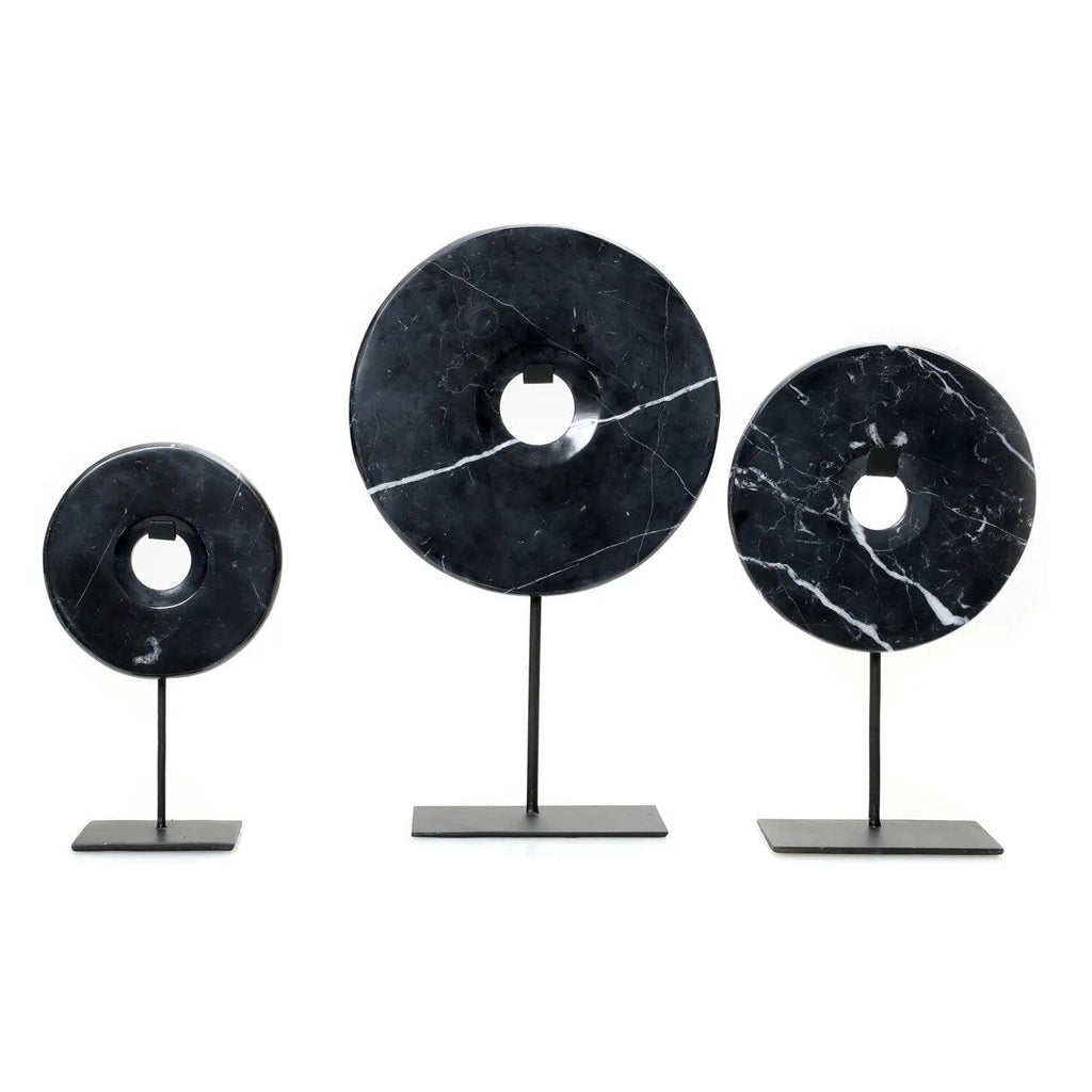 The Marble Disc on Stand - Zwart - L — Bazar Bizar, foto 6