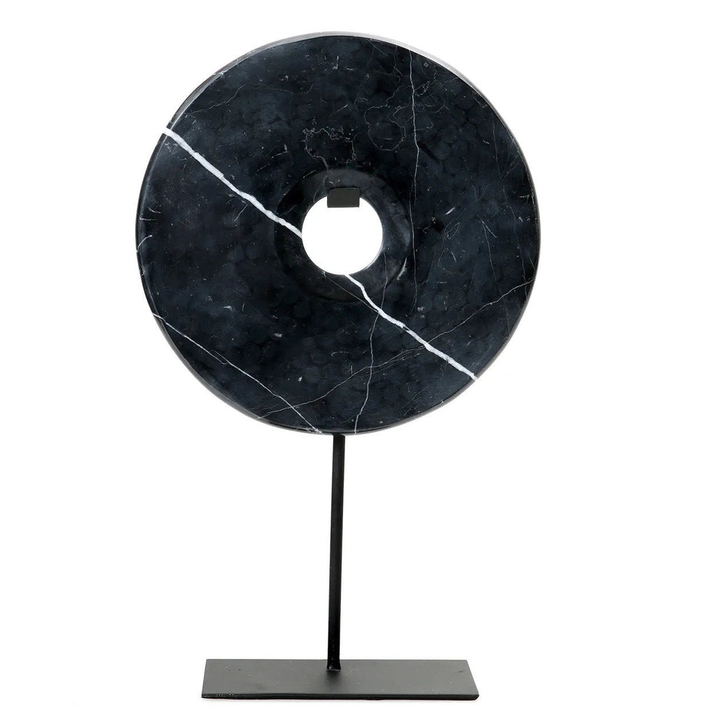 The Marble Disc on Stand - Zwart - L — Bazar Bizar, foto 5