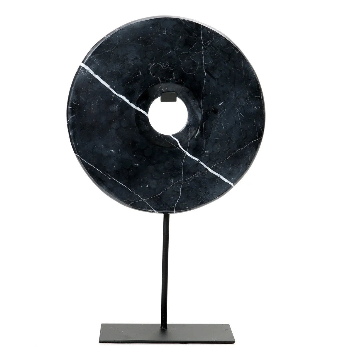 The Marble Disc on Stand - Zwart - L — Bazar Bizar, foto 5