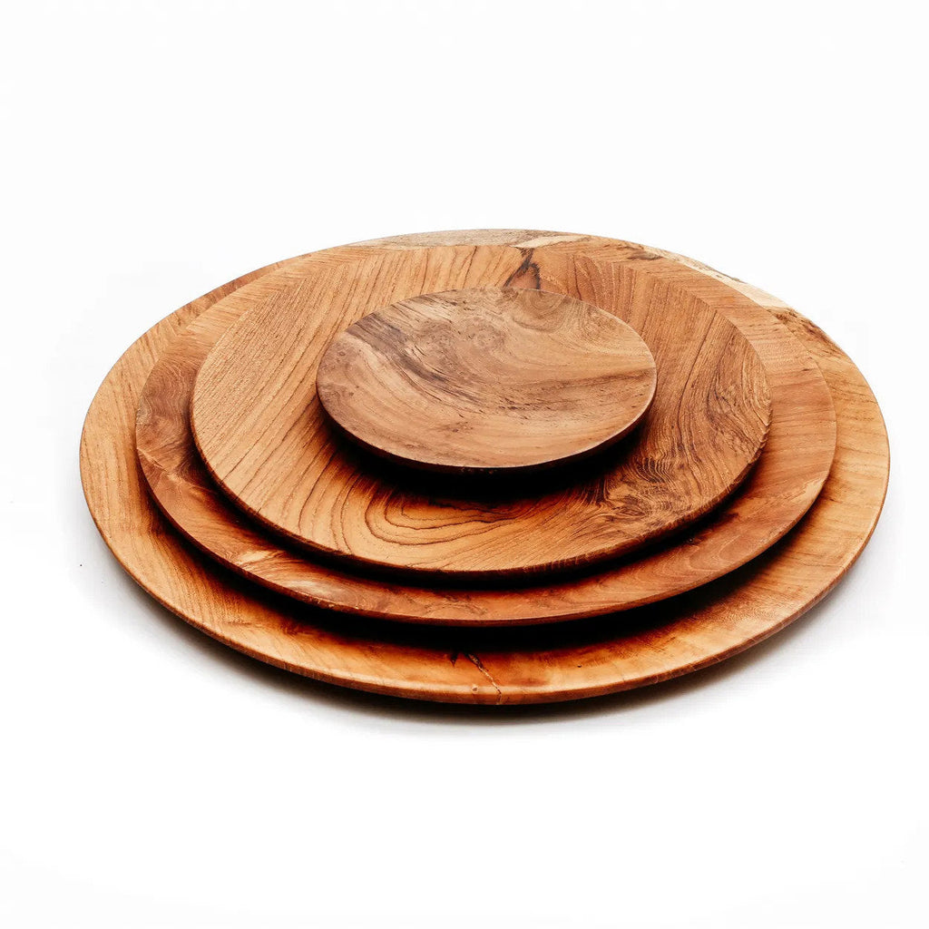 The Teak Root Round Plate - L — Bazar Bizar, foto 8