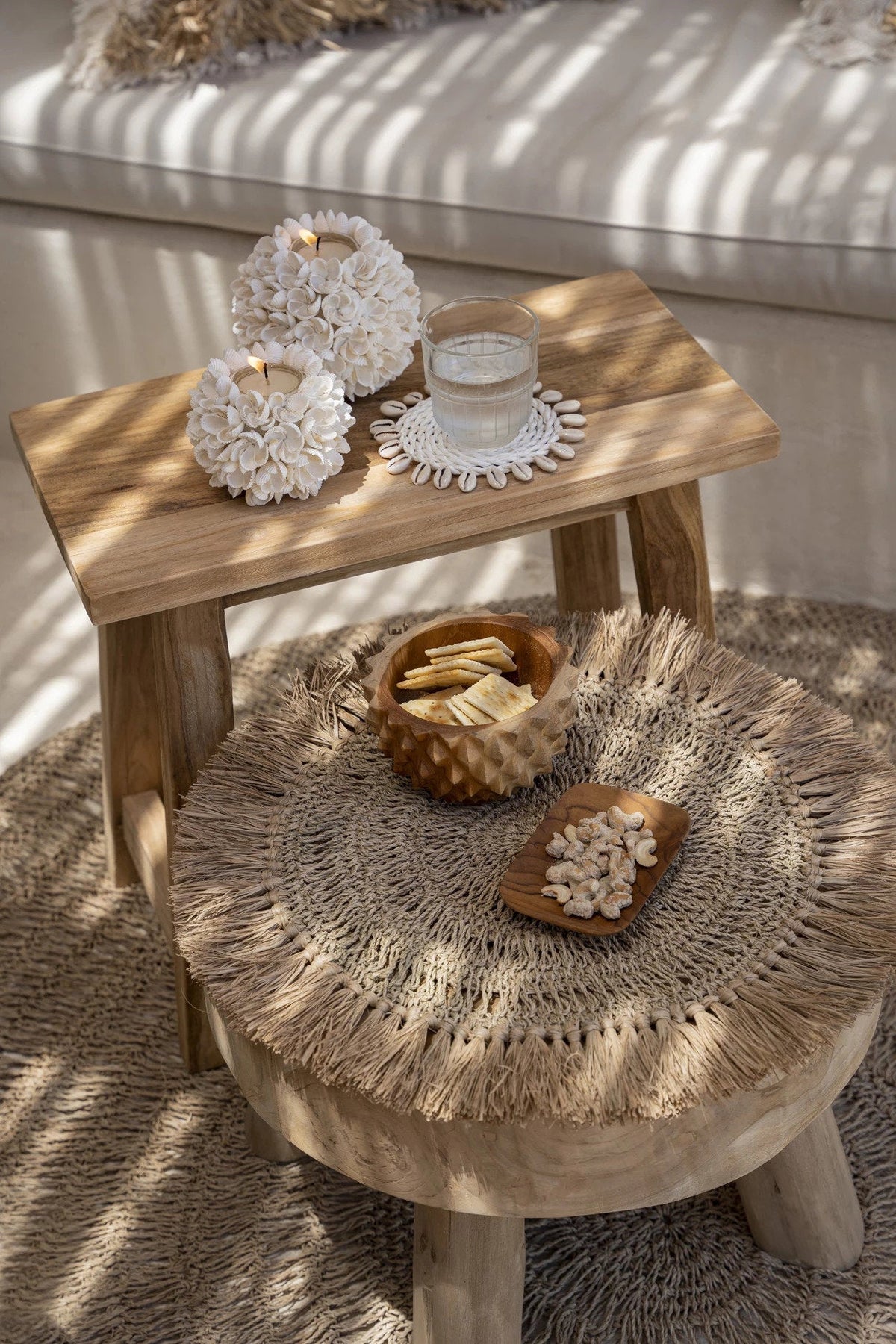De gehaakte Raffia Placemat - naturel — Bazar Bizar, foto 2