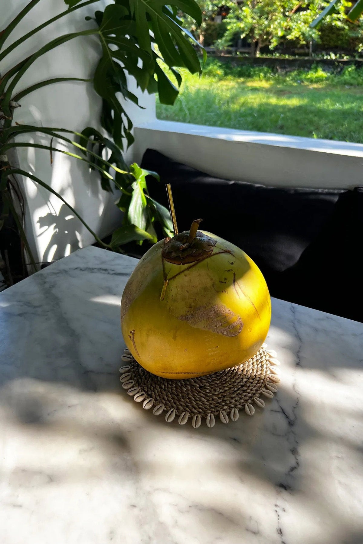 De zeegras schelpenonderzetter - naturel — Bazar Bizar, foto 2