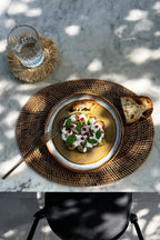 De koloniale ovale placemat - naturel bruin — Bazar Bizar, foto 2