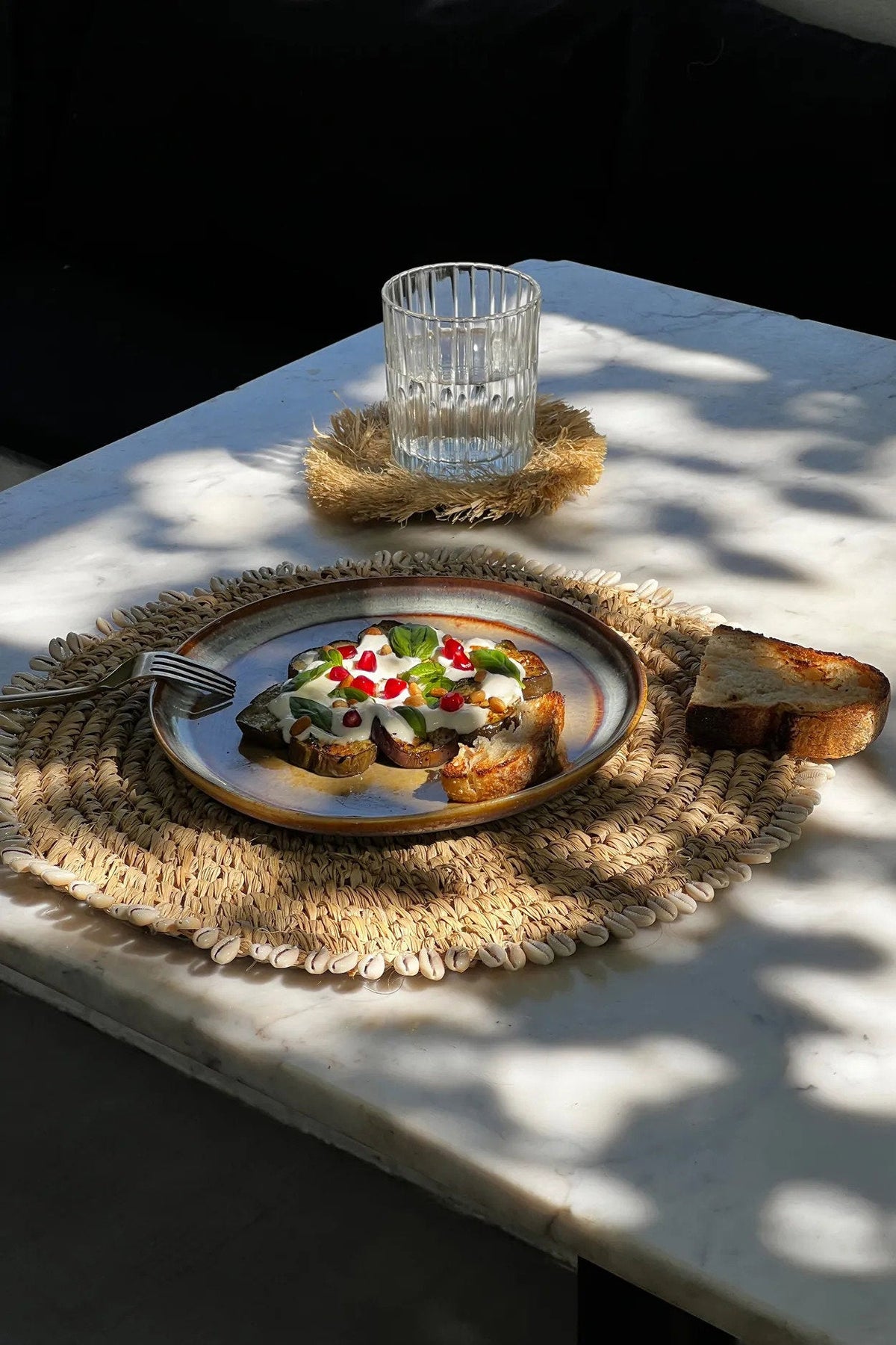 De Raffia Schelp Placemat - Natuurlijk — Bazar Bizar, foto 2