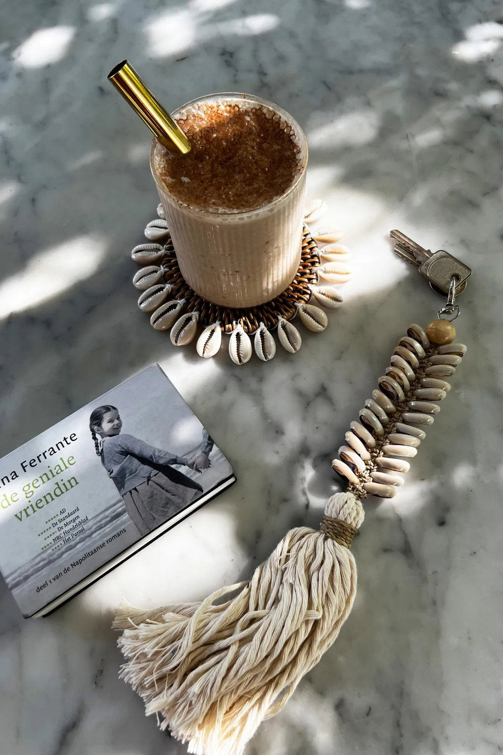 De koloniale schelpenonderzetter - natuurlijk bruin — Bazar Bizar, foto 5