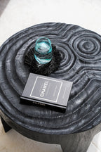 De Fringe Raffia Onderzetter - Zwart — Bazar Bizar, foto 3