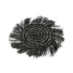 De Fringe Raffia Onderzetter - Zwart — Bazar Bizar, foto 9