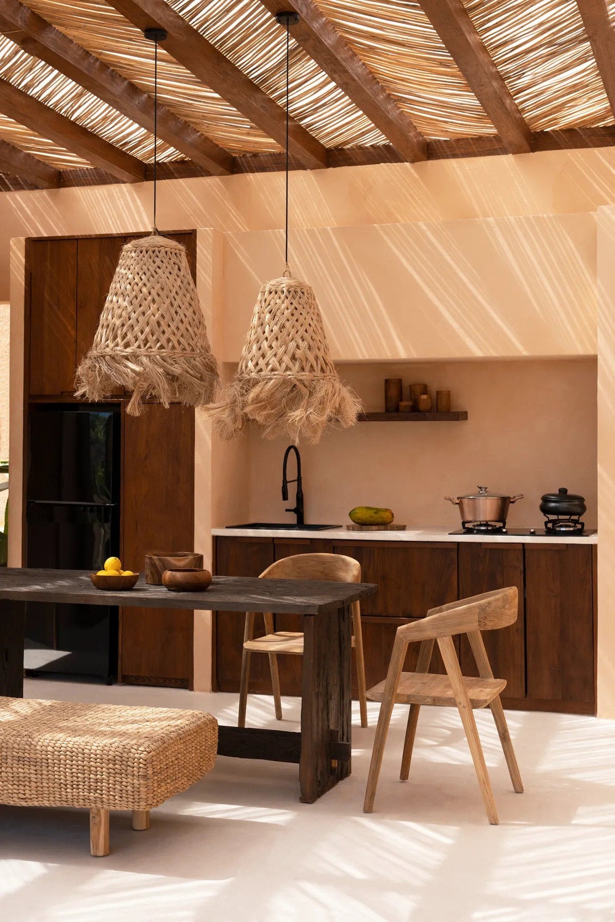 De Abaca Jelly Fish-hanger - Naturel - L — Bazar Bizar, foto 4