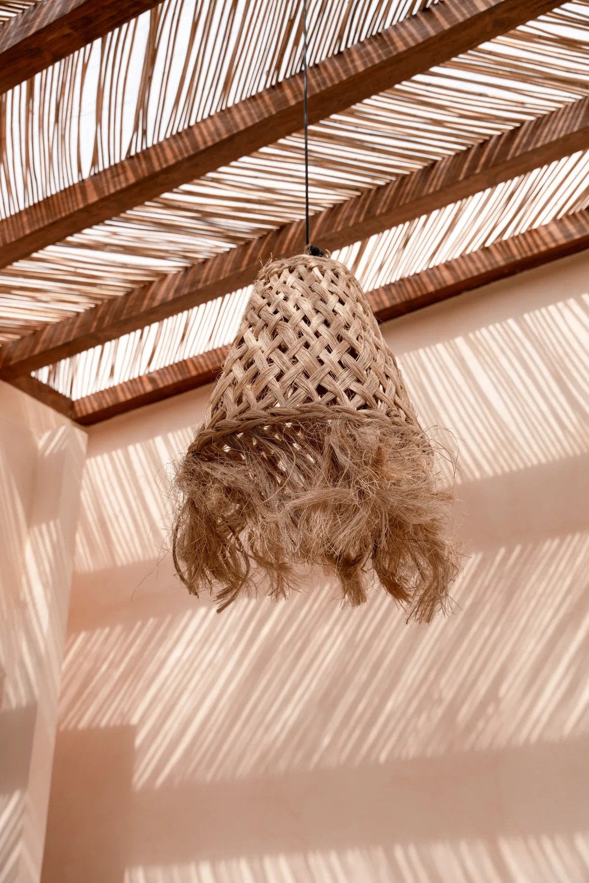 De Abaca Jelly Fish-hanger - Naturel - M — Bazar Bizar, foto 3