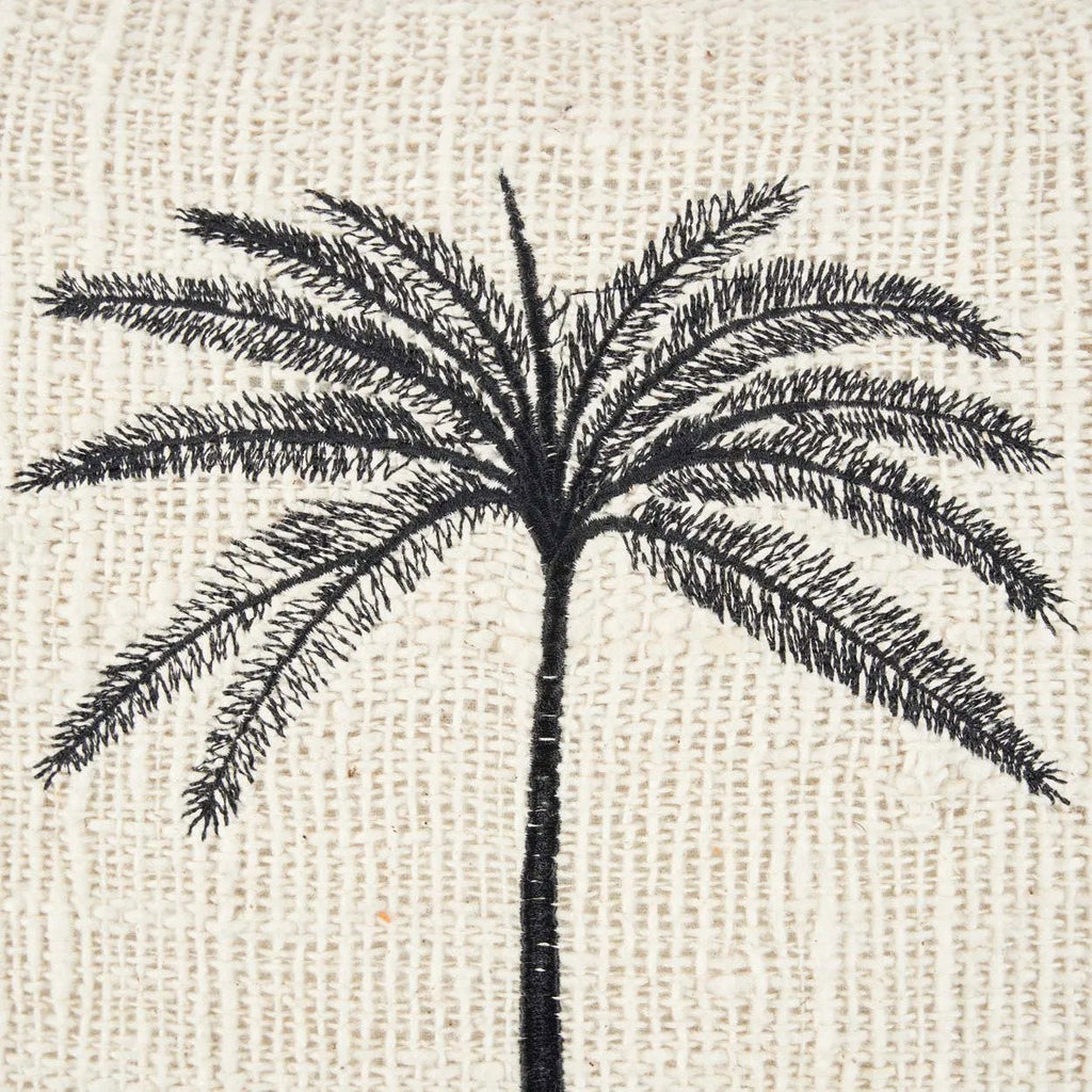 De Gili Palm Kussenhoes - Natuurlijk Zwart — Bazar Bizar, foto 5