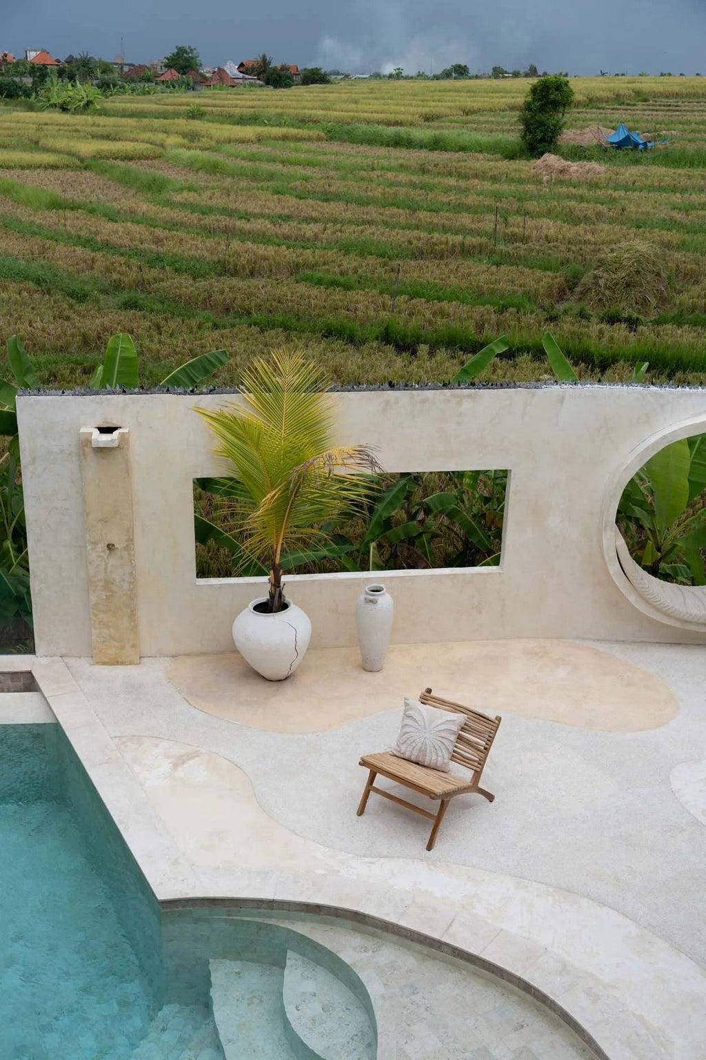 De Isla Palm Kussenhoes - Natuurlijk Wit — Bazar Bizar, foto 3
