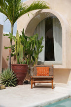 De Zillion Kiss kussenhoes - Terracotta wit — Bazar Bizar, foto 4