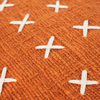De Zillion Kiss kussenhoes - Terracotta wit — Bazar Bizar, foto 9