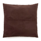 De leren kussenhoes met vier panelen - Choco - 60x60 — Bazar Bizar, foto 3